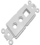 Calrad 28-190 Blank Keystone Cutout with Two 3/8" Holes