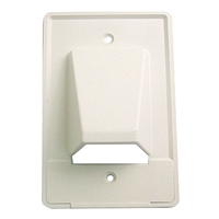 Cable Distribution Wall Plate, Scoop Style, Single Gang | Calrad Electronics 28-CER1