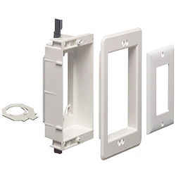 Calrad 28-LVU1 Recessed One Gang Combo Box