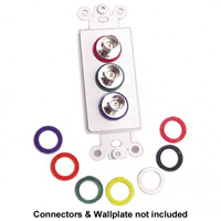 Plastic Washers Blue for 1/2" bulkhead connectors | Calrad Electronics 30-288-BU