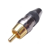 RCA Plug, Gold plated, 75 ohm, for 6mm cable Calrad Electronics 30-289