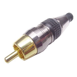 Calrad 30-292 Gold plated 75 ohm RCA  Plug for 4mm cable