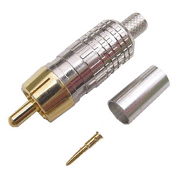 Calrad 30-294-1855A 75 ohm RCA Video Plug Crimp-On for Belden Style 1855A