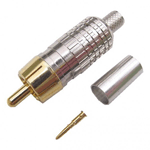 Calrad 30-294-RG6 75 ohm RCA Video Plug Crimp-On for RG6