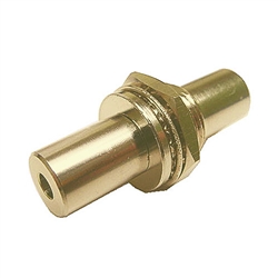 Calrad 30-295G 3.5mm Stereo feedthruout fits a in 3/8" hole Gold