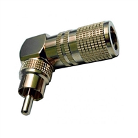 Calrad 30-305 Right Angle RCA Plug Short Version