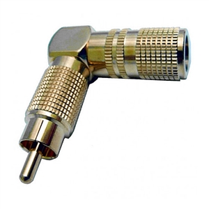 Calrad 30-306 Right Angle RCA Plug Long Version