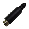 Calrad 30-328 Shielded inline mini 7-pin male DIN plug