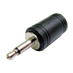 Calrad 30-349 Coax Power Plug Converter 3.5mm Male to 2.5mm Female - Plastic body