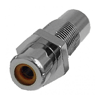 RCA Feed Thru Jack, 3/8", Nickel Plated, Orange Insert | Calrad Electronics 30-410-3/8-OR