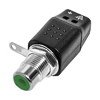 RCA Jack to Terminal Block, Green Insert | Calrad Electronics 30-410-T-GN