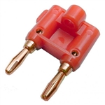 Calrad 30-440 Dual Banana Plug Red