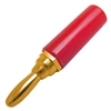 Calrad 30-443G Gold Banana Plug Red Housing