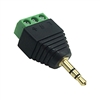 3.5mm Stereo Solderless Plug to Terminal Block Adapter | Calrad Electronics 30-489T