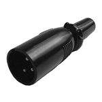 Calrad 30-520-BK 3 Pin XLR Male Plug Black