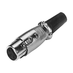 Calrad 30-520-SL 3 Pin XLR Plug Silver