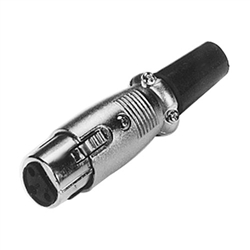 Calrad 30-520-SL 3 Pin XLR Plug Silver