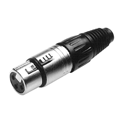 Calrad 30-528-SL 3 Pin XLR Female Silver