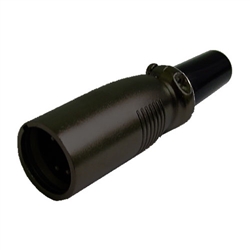 Calrad 30-534-BK 4 Pin XLR Male Plug - Black