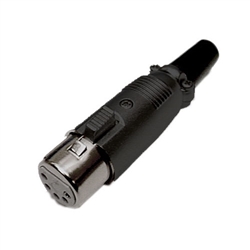 Calrad 30-540-BK 5 Pin XLR Female - Black Version