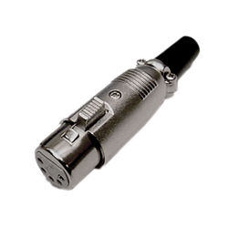 Calrad 30-540-SL 5 Pin XLR Female - Silver Version