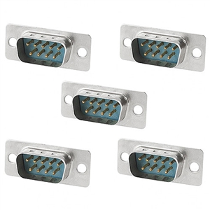 9 Pin D Plug 5 Pack | Calrad Electronics 30-550-5