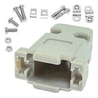 9 Pin Metalized Plastic D-Sub Hood | Calrad Electronics 30-550-MH