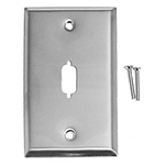 Calrad 30-597 Stainless Steel wallplate with HD-DB15 Cutout