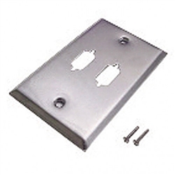 Calrad 30-597-2 Dual Cutout 15 pin high density wallplate