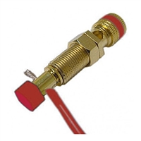 Banana Jack, Push Button, Gold Plated, Red | 30-601S-RD Calrad Electronics