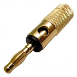 Calrad 30-602-BK Gold Banana Plug Screw Black