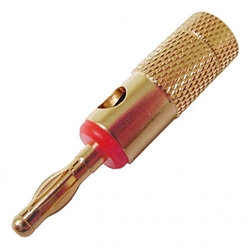 Calrad 30-602-RD Gold Banana Plug Screw Red