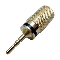 Pin Plug, Solderless, up to 8 Gauge Wire, Black | 30-606-BK Calrad
