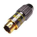 Calrad 30-608 Pro quality SVHS 4 pin connector for 8mm cable.