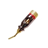 Angle Speaker Pin Plug For 10 Gauge Wire Red Band | Calrad 30-609-RD