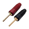Speaker Pin Plugs - Red & Black | Calrad Electronics 30-610-RB