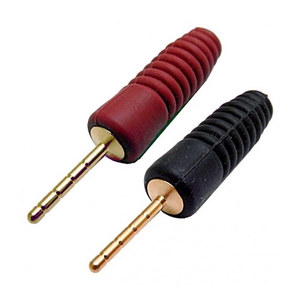 Speaker Pin Plugs - Red & Black | Calrad Electronics 30-610-RB