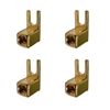30-612 Calrad Gold Terminals Speakers Terminals with hex set-screw.