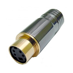 Calrad 30-619 SVHS 4 pin Inline Female Jack For 8mm Cable