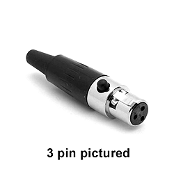 Calrad 30-641-3 Inline Female 3 Pin Mini XLR