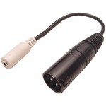 Calrad 35-468 3.5mm Stereo Female to XLR Male Adapter