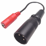 Calrad 35-469 3.5mm Stereo Female to XLR Male Plug