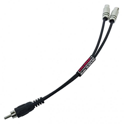 Calrad 35-525-MZ Buffered 'Y' Cable RCA male to dual RCA females