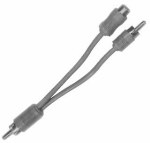 Calrad 35-526 RCA Plug to 1 RCA Plug and 1 RCA Jack