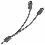 Calrad 35-528 (2) RCA Jacks to (1) 3.5mm Mono Plug