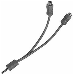 Calrad 35-528 (2) RCA Jacks to (1) 3.5mm Mono Plug