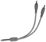 Calrad 35-532 1/4" Stereo Plug to 2 RCA Plugs