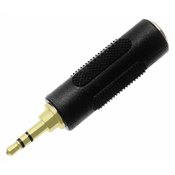 Calrad 35-551G Gold 3.5mm Stereo Plug to 1/4" Stereo Jack