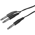 Calrad 35-561 1/4" Stereo Plug to Dual 1/4" Mono Plugs