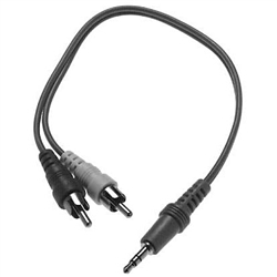 Calrad 35-562 3.5mm Stereo Plug to Dual 3.5mm Mono Jacks